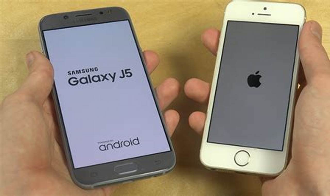 iphone se vs samsung galaxy j5