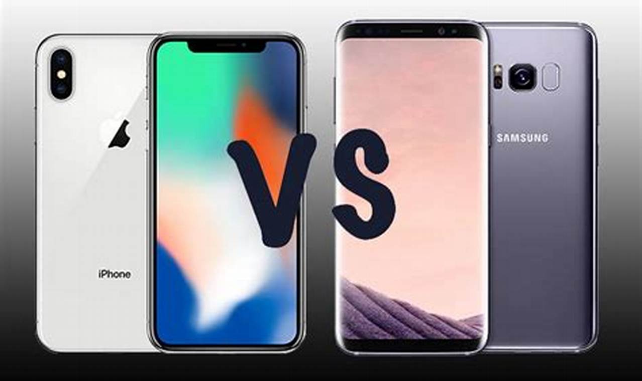 iphone x vs samsung galaxy 8