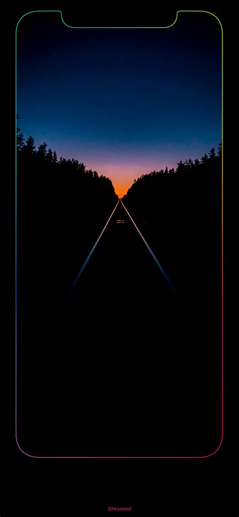 Iphone 12 Border Light Wallpaper