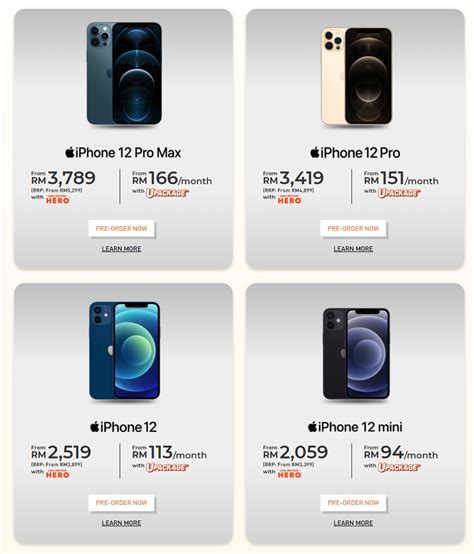 iphone 12 price in malaysia
