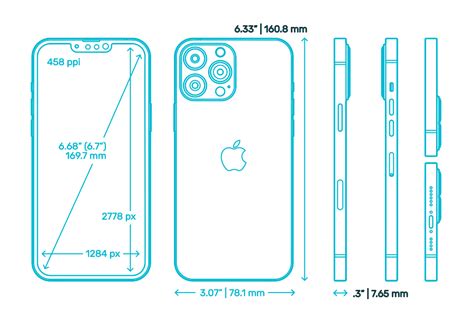 iphone 13 pro max dimensions cm