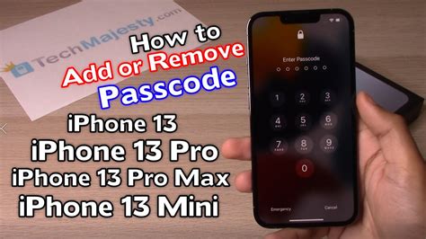 iphone 13 pro max remove passcode