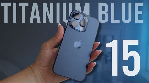 iphone 15 blue titanium color