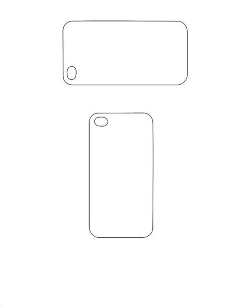 Iphone 5S Back Cover Template Printable