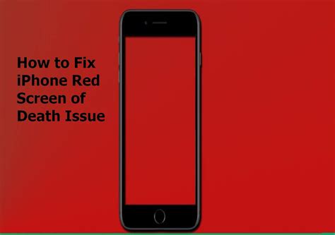 Iphone 8 Plus Red Screen Of Death