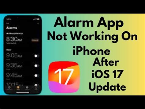 Iphone Alarm App Not Working