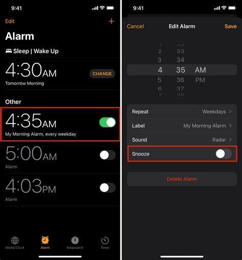 Iphone Alarm Clock No Snooze