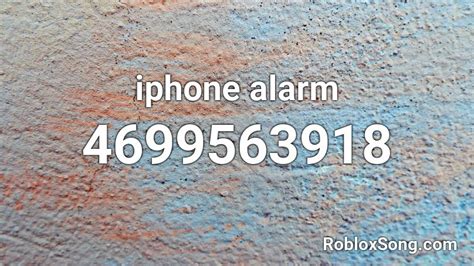 Iphone Alarm Roblox Id Code