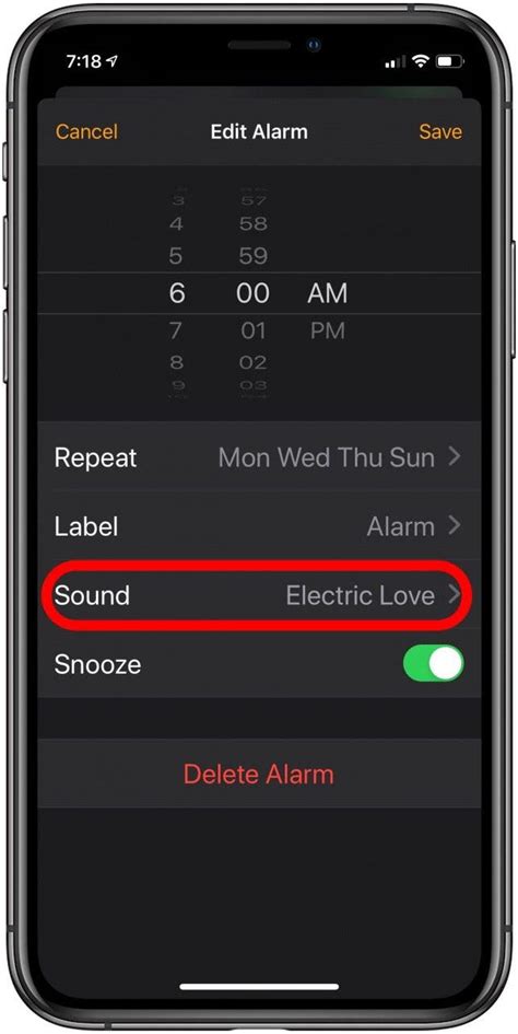 iPhone Alarm Sound Options