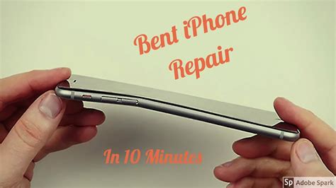 Bent iPhone body