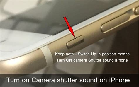 iPhone Camera Sound Switch