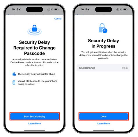 iphone change passcode delay