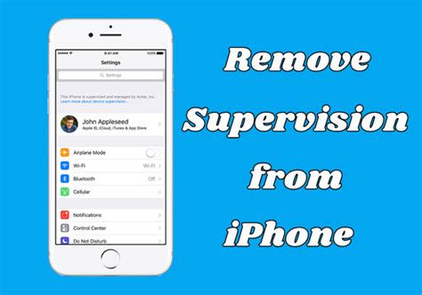 Iphone Device Supervision Remove