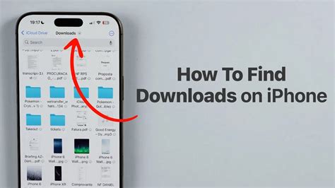 iPhone downloaded files