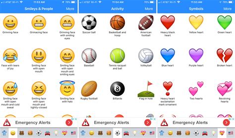 iphone emoji meanings list