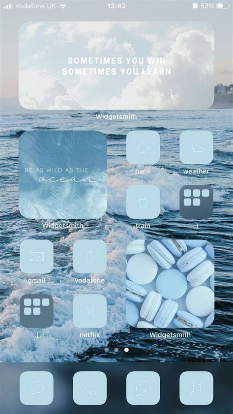 Iphone Home Screen Layout Light Blue