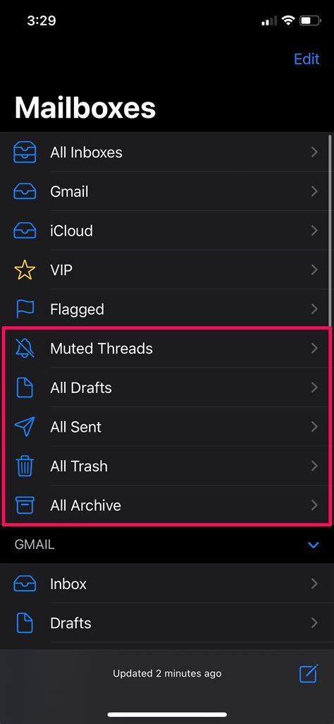 Iphone Mailbox Empty
