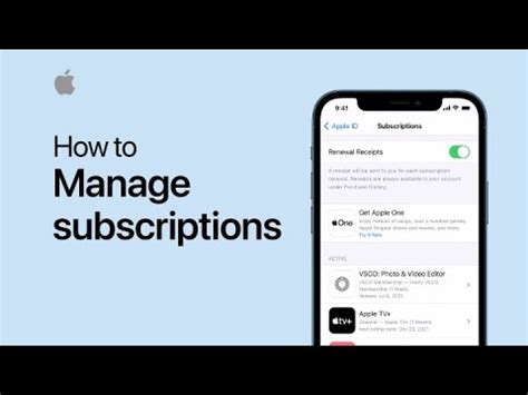 iPhone Manage Subscriptions