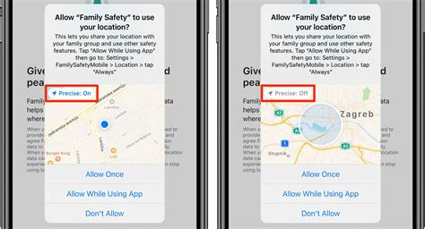 iphone precise vs approximate location