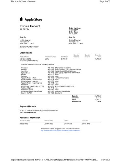 iphone proof of purchase form template