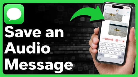iphone save audio message