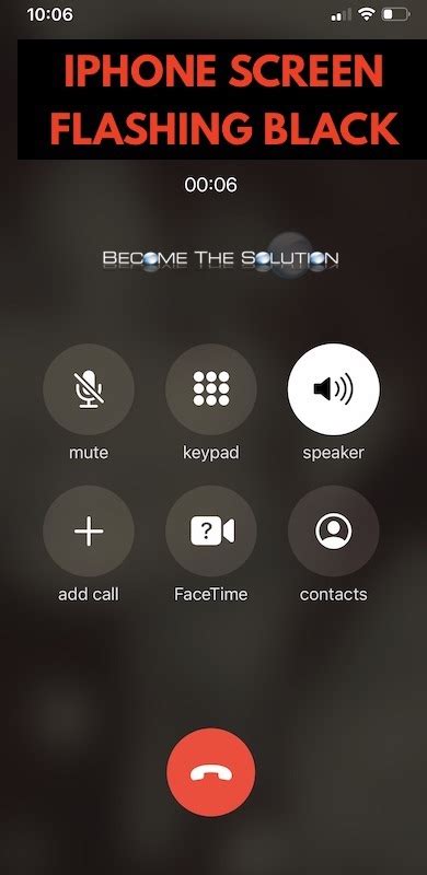 Iphone Screen Flashing On And Off When Calling