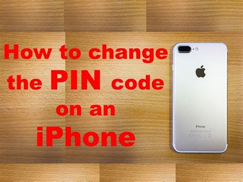 iphone se change pin code