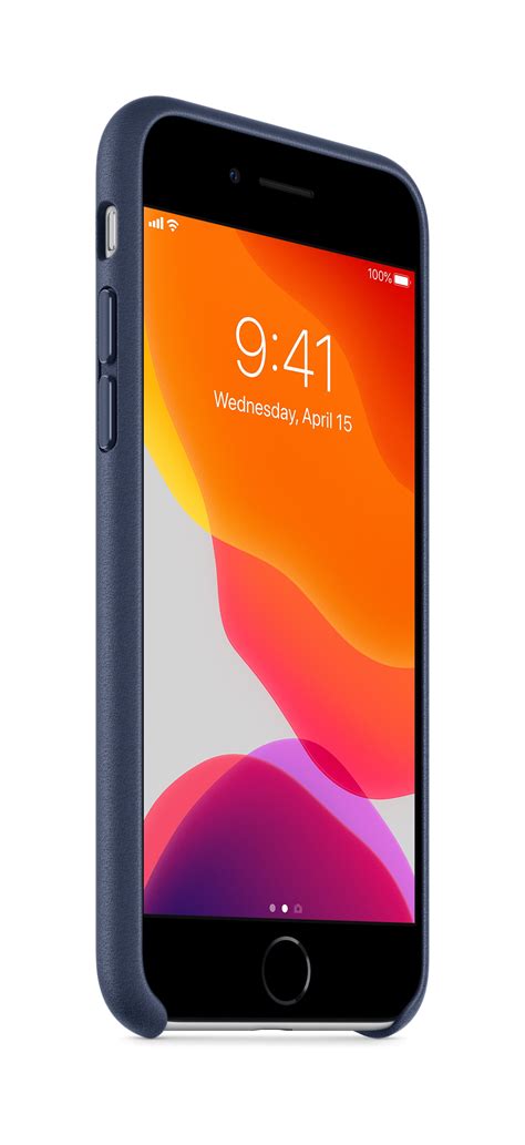 Iphone Se Leather Case Blue