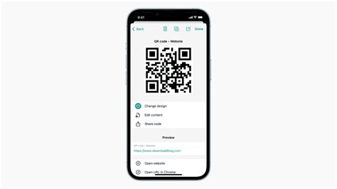 iphone share link qr code