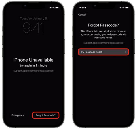 iphone software update passcode forgot