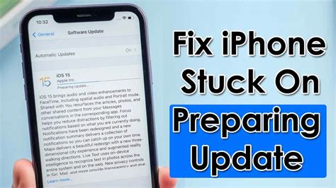 iphone stuck on preparing update 16.6