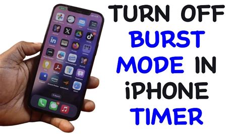 Iphone Timer With Burst
