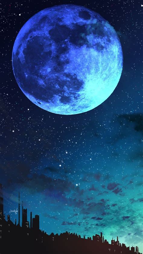 Iphone Wallpaper Blue Moon