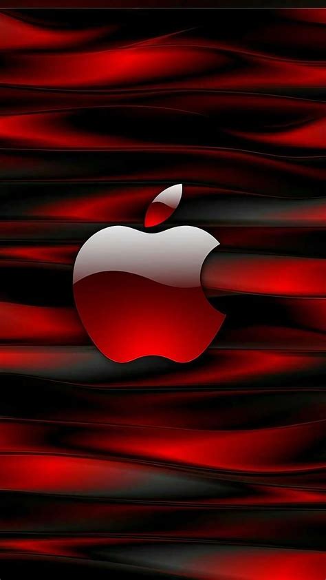 Iphone Wallpaper Red Apple Logo