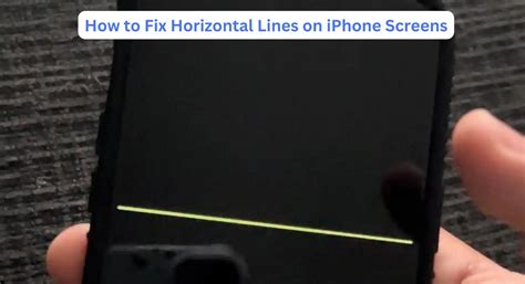 How to fix vertical line on iPhone screen