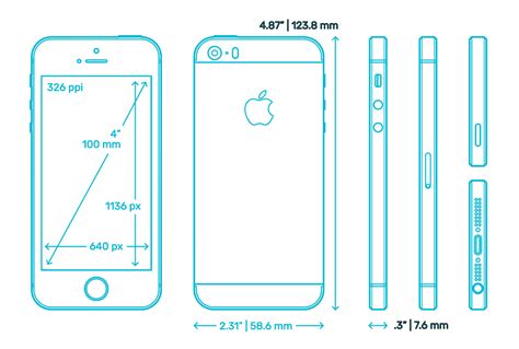 Apple iPhone SE Dimensions & Drawings Dimensions.Guide