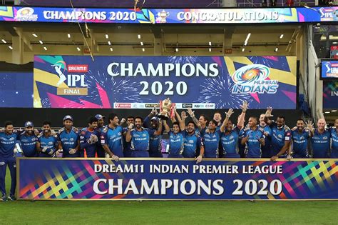 ipl 2020 winning franchise