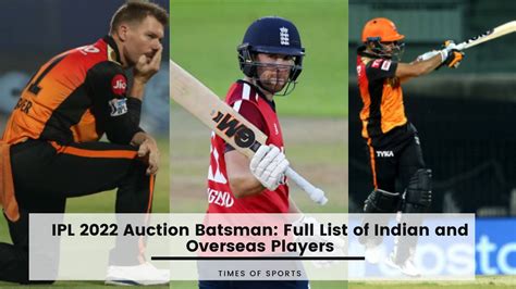 ipl 2022 auction list batsman