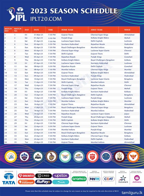 ipl 2023 all matches