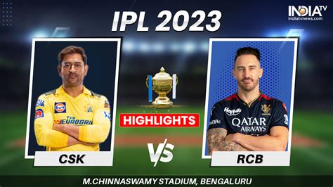 ipl cricket csk vs rcb