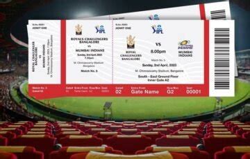 ipl ticket price in bangalore