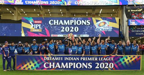 ipl winner 2020 list