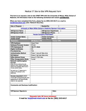 ipsec vpn request form template