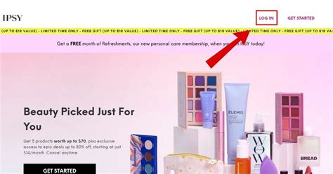 ipsy log in