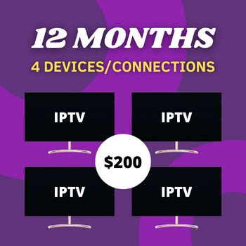 iptv 4 device subscription