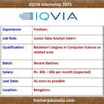 iqvia data analyst intern interview questions