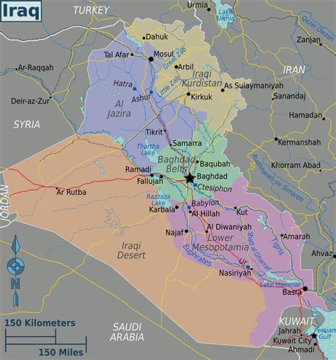 Karten von Irak Karten von Irak zum Herunterladen und Drucken