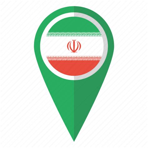 iran map pin