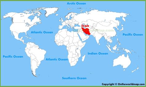 iran map world map