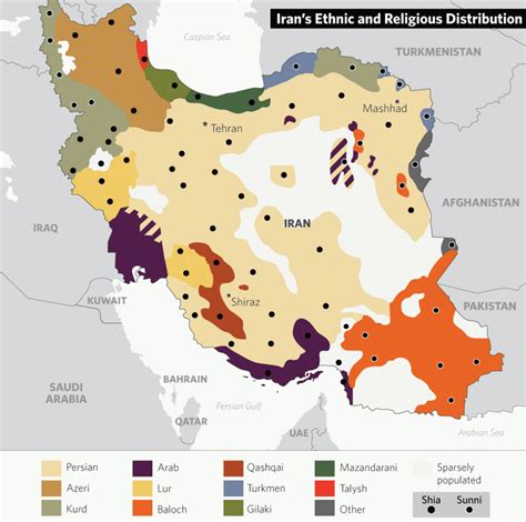 iran religious map